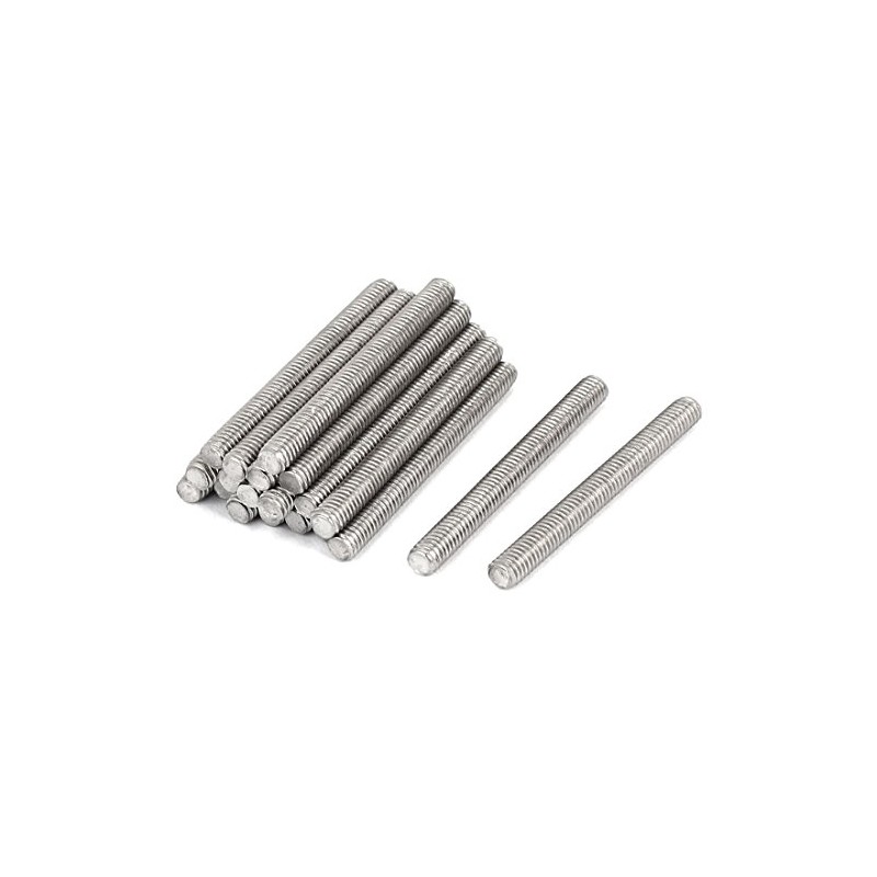 uxcell M4 x 40mm 304 Stainless Steel Fully Threaded Rod
