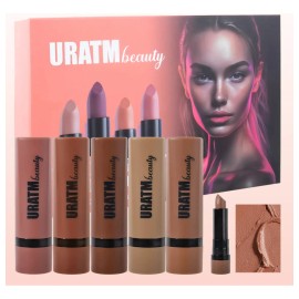 Set De Pintalabios Mate Nude De 5 Colores, Duradero Y 7564