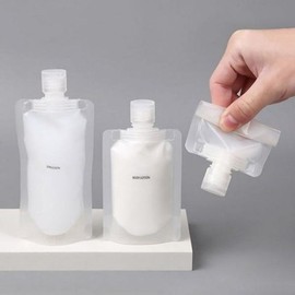 [XBI95684] Disposable Empty Bottle 30ml Travel Pouch Dividing Container Transparent / [XBI95684]일회용 공병 30ml 여행용파우치 소분용기 투명