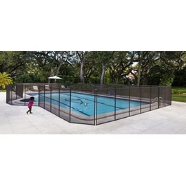Pool Fence DIY by Life Saver Fencing Section Kit, 4 x 12-Feet, Brown