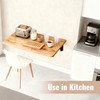 CHZHWFDC Wall Mounted Folding Table, 15.7"x31.5", 100 LBS Load