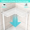 HapiRm Corner Shower Caddy Standing - 2 Tier Shower Organizer