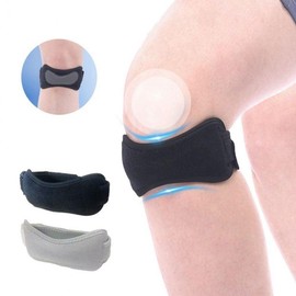 Knee Patella Band 1PC Protector for Running Cartilage Marathon Health Brace Joint Gray/ONE 2ea