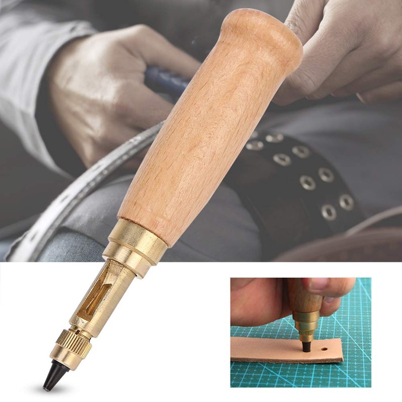 6 Piece Adjustable Japanese Screw Hole Punch Bookbinding Tool, Paper