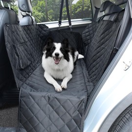 Viaviat Dog Car Seat Cover,Pets Back Seat Extender,600D Heavy Durable 100% Waterproof Scratchproof Soft Dogs Hammock, Nonslip Backseat Protector for Cars Trucks SUVs