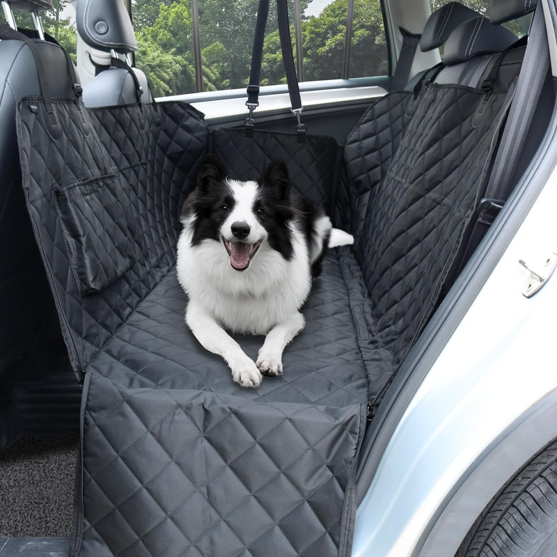 Viaviat Dog Car Seat Cover,Pets Back Seat Extender,600D Heavy Durable