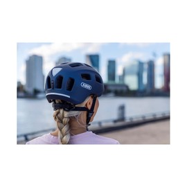 ABUS Youn-I 2.0 bike helmet - with light for children, teenagers and young adults - for girls and boys - yellow, size S