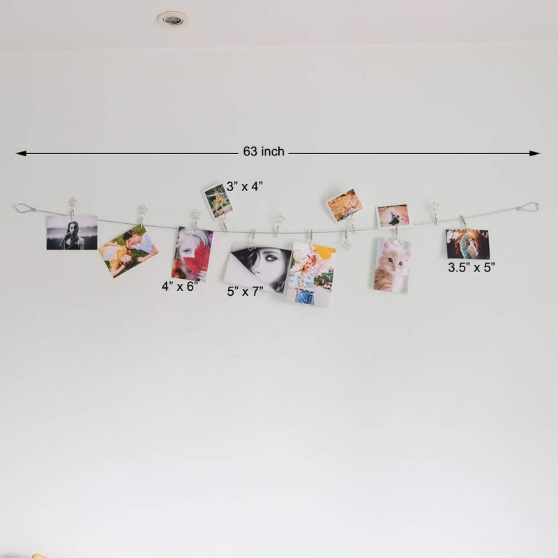 TFu Wall Hanging Photo Display, DIY Picture Photo Frame String