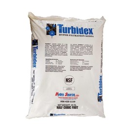 Turbidex™ Sediment and Turbidity Filter Media Replacement HALF cubic foot (0.5cuft) for Backwashing Sediment Water Filters AIS10 Filter Media