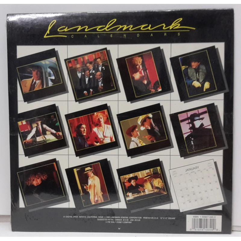 1991/2019 Dick Tracy Wall Calendar - 12" x 12" Unused-