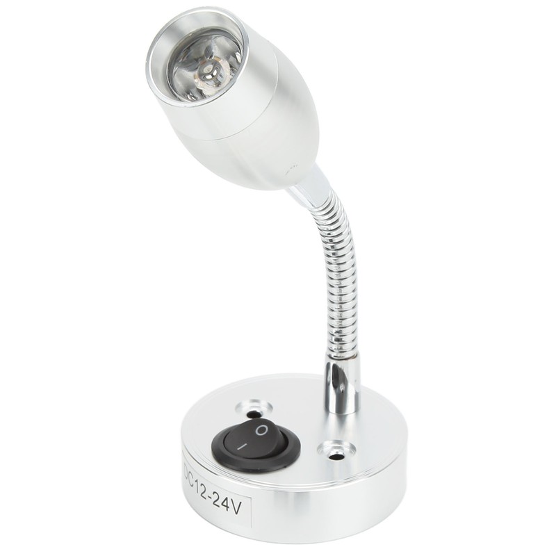 RV LED Light 12‑24V Boat Bedside Reading Lamp Adjustable Wall