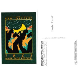 1980 New Orleans Jazz Festival Poster Post Card
