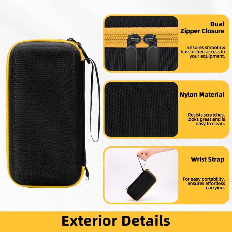 HESPLUS Carrying Case for Fluke 15B+/17B+/Fluke 101/117/115/116/114/113/177/179/233/106/107 Multimeter Testers and