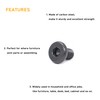 binifiMux 80pcs 1/4"-20 Black Hex Socket Cap Screws and 1/4"-20