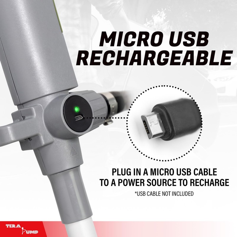 TERA PUMP High Volume Rechargeable Battery Gas Can Pump [2nd