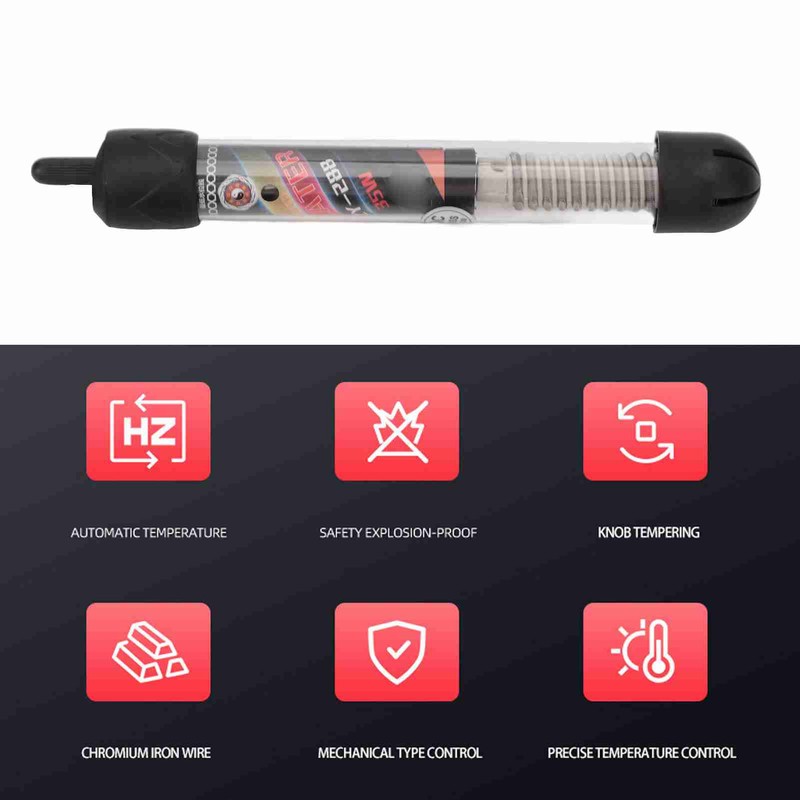 Aquarium Heater Adjustable IPX8 Waterproof Submersible Thermostat Heater with Suction