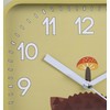 sarcia.eu Hedgehog Wall Clock, Square Analog Clock for Kids 20.2x20.2