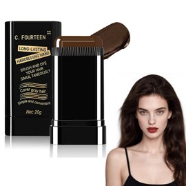 Safe and Convenient Hair Color Stick, Portable Hair Dye Comb For Gray Hair Coverage, Quick Touch-Ups, Waterproof and Sweat-Proof Comb Hair Dye, 2 in 1 Instant Dye Stick for Women & Men (Brown)