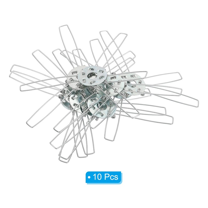 PATIKIL 2.8" Lampshade Spring Clip, 10 Pack Metal Fixing Spring
