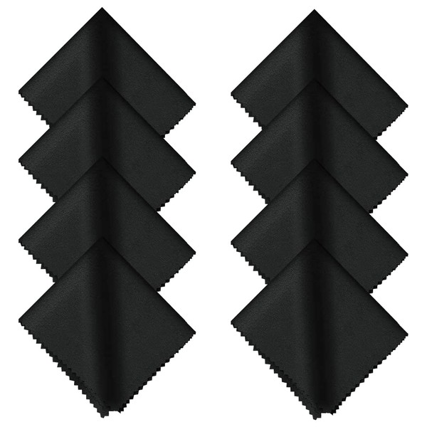 Glasses Cleaning Cloths – Pack of 8 Microfibre Cloths, 15