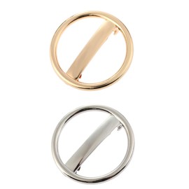 Healvian 2pcs Geometric Metal Circle Hair Clips for Women Spring Hair Clamps Minimalist Style Accessories for Girls Suitable for Daily Wear and Special Occasions