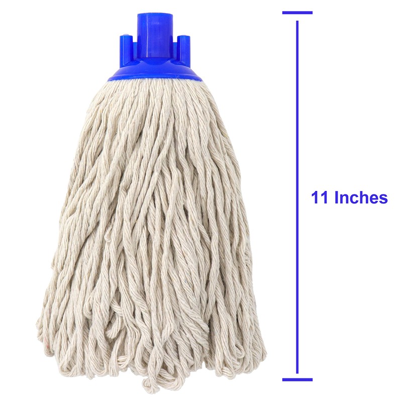 Cotton String Screw on Mop Replacement Head Compatible with All