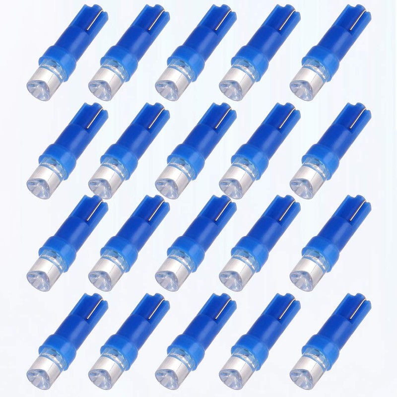 ECCPP ECCPP 20Pcs BlueT5 74 Instrument Light Bulbs Instrument Panel