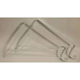 Everbilt Shelf Bracket/Rod Support Wall-Mountable Steel White Set of 2