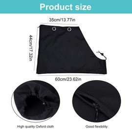 WeddHuis Leaf Vacuum Collector Bag Waterproof Breathable Oxford Zipper Garden Lawn Leaf Vacuum Leaf Blower