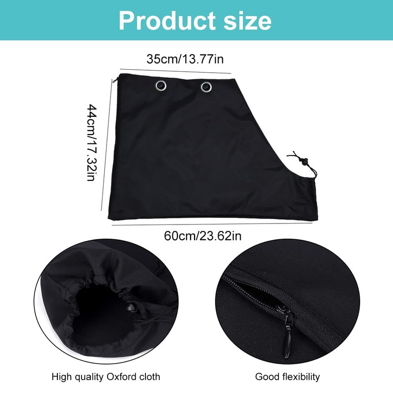 WeddHuis Leaf Vacuum Collector Bag Waterproof Breathable Oxford Zipper Garden