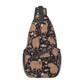 Capybara Crossbody Bags Gifts for Women Sling Bag Backpack Travel Chest Bag Purse Hiking Shoulder Bag For Men Gym Climbing Cycling
