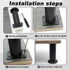 Furniture Adjustable Legs, Metal Bed Support Leg Central Slat Frame