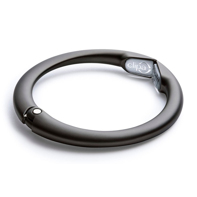 Clipa Bag Hanger - Matte Black PVD - The Ring