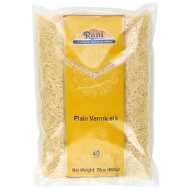 Rani Plain Vermicelli (Wheat Noodles) 28oz (1.75lbs) 800g ~ All Natural | Vegan | NON-GMO | Indian Origin