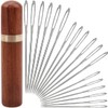 Yklbpd 18 Pieces Large Eye Sewing Needles, Handmade Yarn Knitting,
