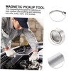 Operitacx Magnetic Pickup Tool with LED Light Telescopic Flashlight for