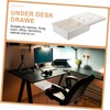 Operitacx Office Desk Storage Box Self Stick under Desk Drawer