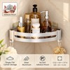 Aluminum Shower Caddy for Bathroom Storage – No-Drill Wall-Mounted Organizer