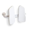 Fix Position Toilet Back Support — 2-Panel Backrest Toilet Assistance