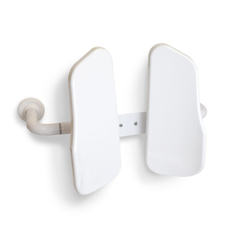 Fix Position Toilet Back Support — 2-Panel Backrest Toilet Assistance