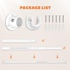 AeedWisp Closet Rod 17-39 Inches, Adjustable Heavy Duty Metal White