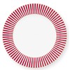 Pip Studio Royal Stripes 51001347 Dinner Plate Dark Pink 26.5