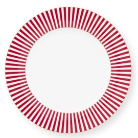 Pip Studio Royal Stripes 51001347 Dinner Plate Dark Pink 26.5 cm Pack of 1