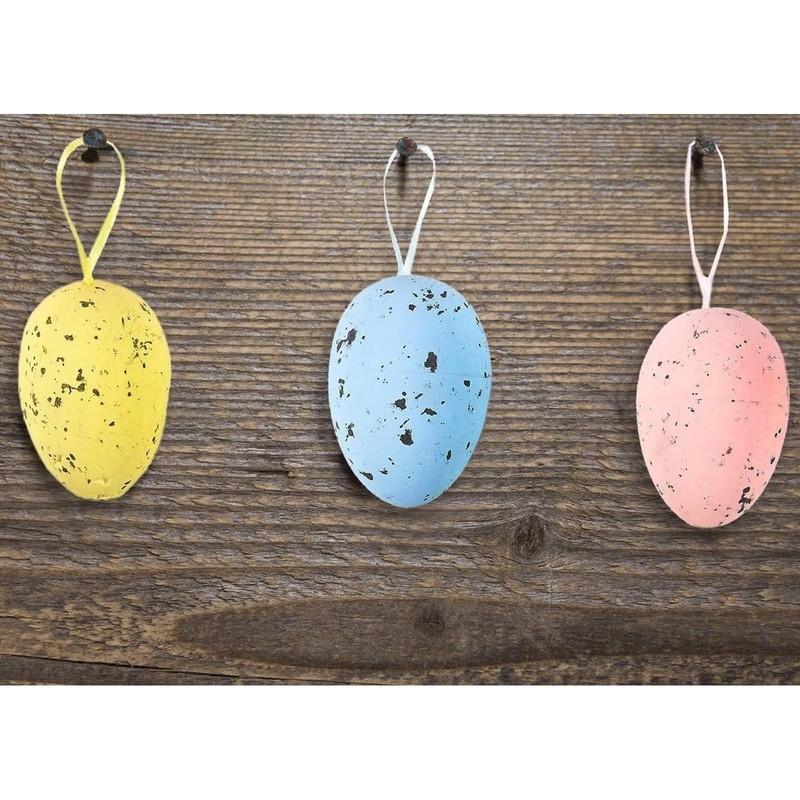 Juvale 36-Pack Metallic Gold Easter Egg Ornaments - 3 x