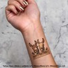 4 x 'Happy Birthday Donkeys' Temporary Tattoos - Water Resistant,