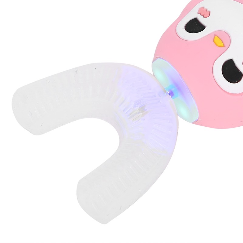 Child Automatic Toothbrush UShape Rechargeable Cartoon 3 Gears Kid Oral