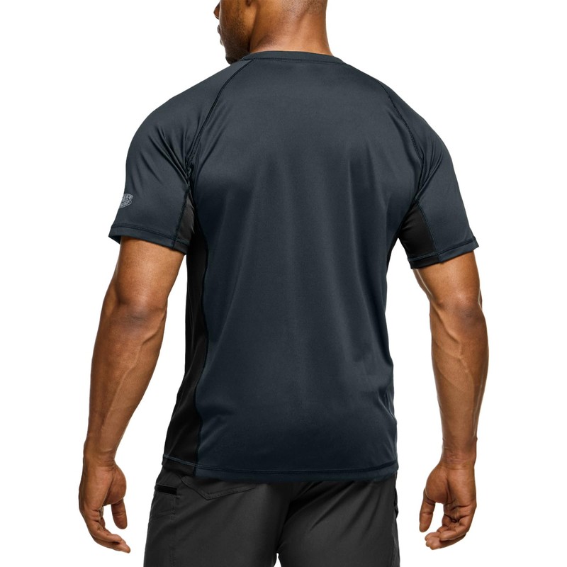 [テスラ] メンズ 水着 半袖 ラッシュガード スイムシャツ [UVカット UPF50+・吸汗速乾] スイムウェア スイミング