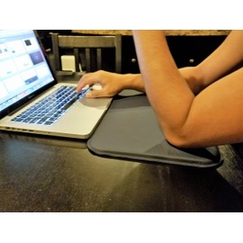 ULTRAGEL"Gaming" Super Comfy Arm/Elbow/Wrist Rest Gel Pads (Extra Wide 12.5X16.5, Black)