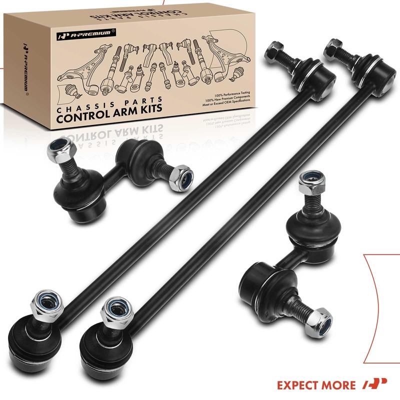 A-Premium Set of 4, Front & Rear Sway Bar Links