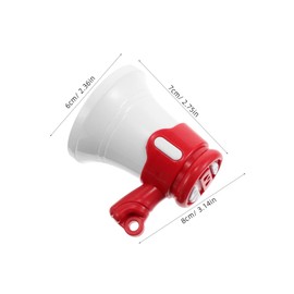 ifundom 2pcs Handheld Mini Megaphone Keychain Toy for Boys and Girls Sound Cheerleading Horn Portable Loud Speaker for Party Favors Backpack Tags and DIY Projects